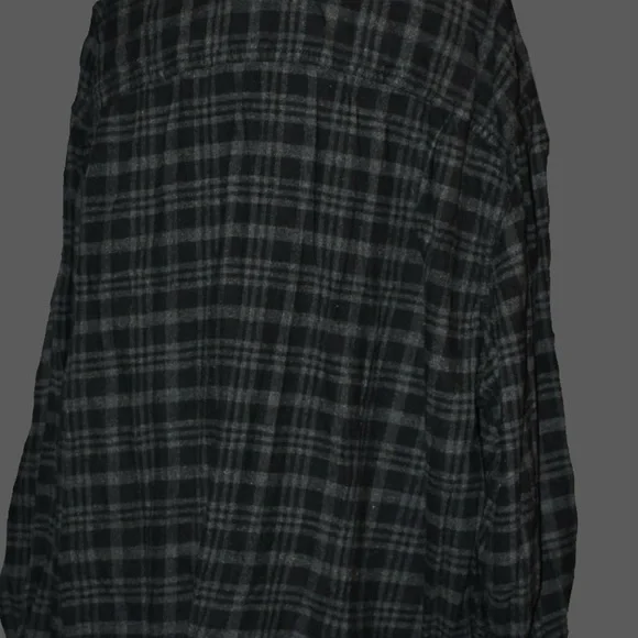 George Black Plaid Casual Button Down Shirt - Picture 4 of 4